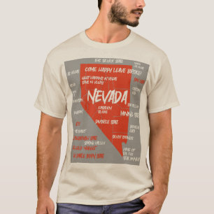 Nevada map design T-Shirt
