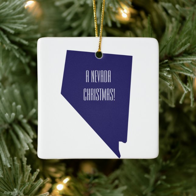 Nevada Personalised Christmas Ornament (Tree)