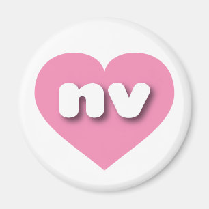 Nevada pink heart - I love nv Magnet