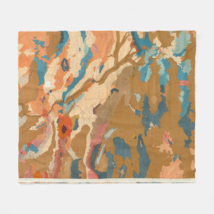 Nevada Plateau Geological Fleece Blanket