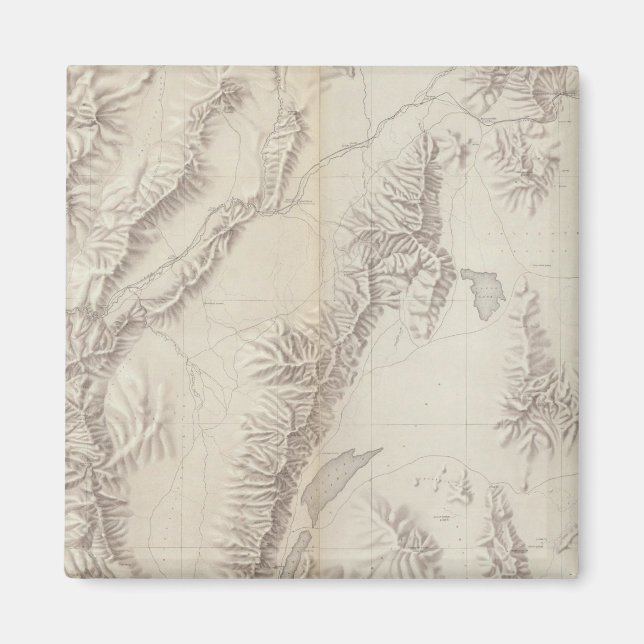 Nevada Plateau Topographical Magnet (Front)