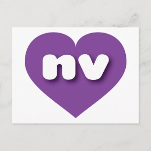 Nevada purple heart - I love nv Postcard