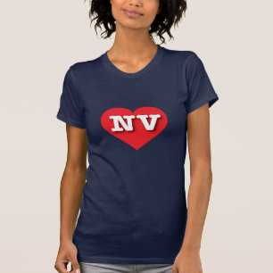Nevada Red Heart - I love NV T-Shirt