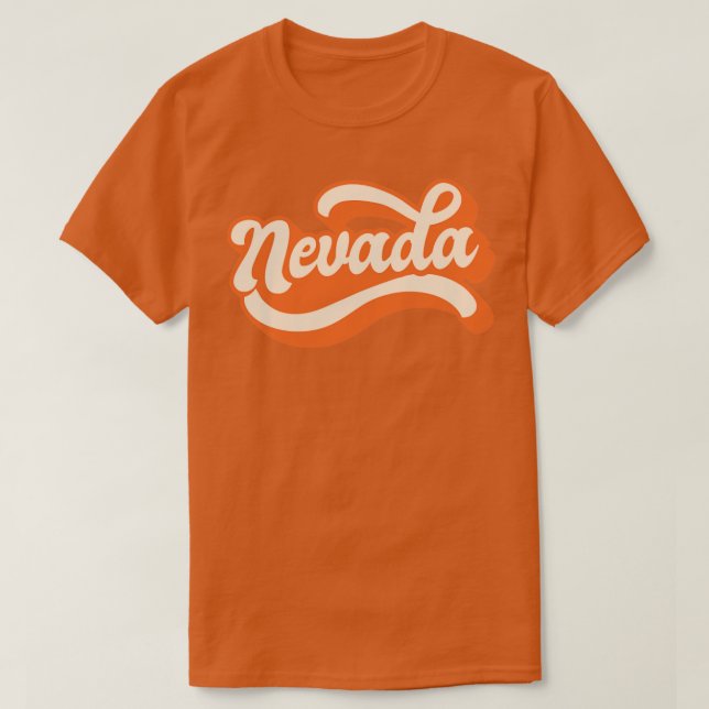 Nevada Retro  T-Shirt (Design Front)