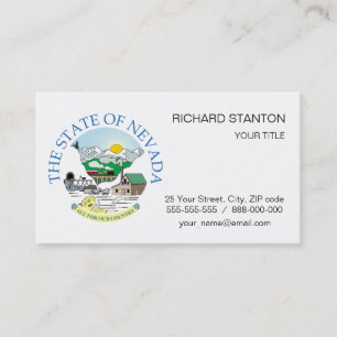Nevada sign business card