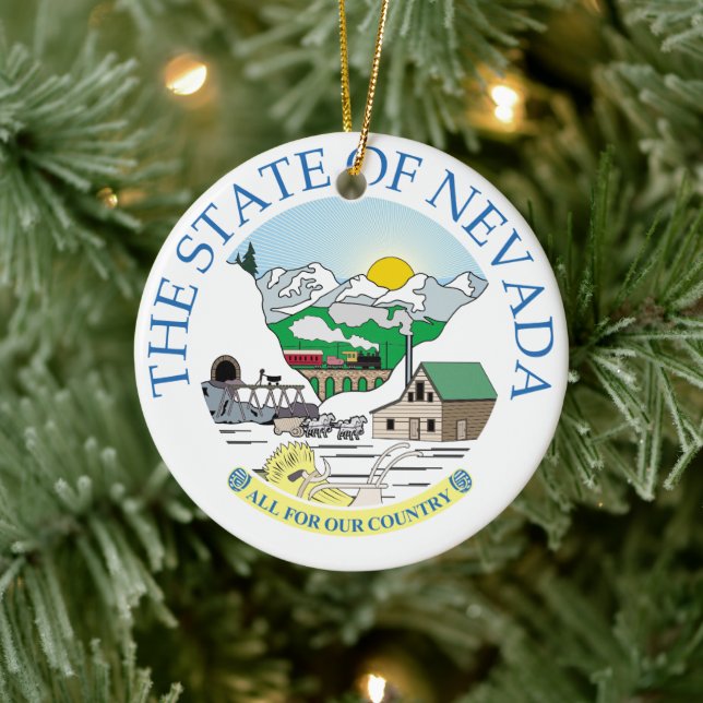 Nevada sign ceramic tree decoration (Tree)