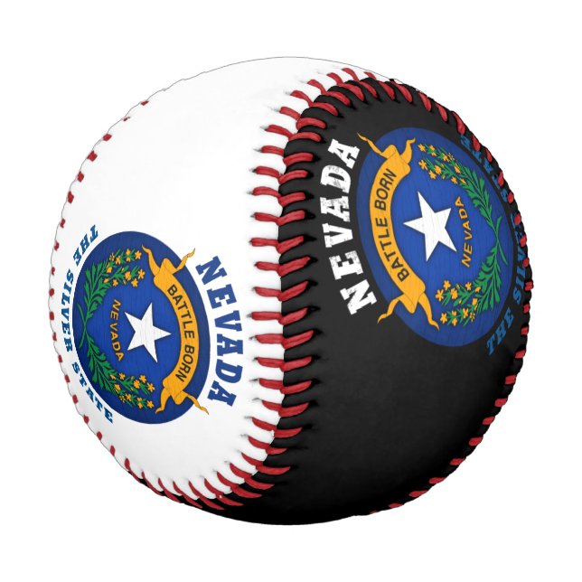 NEVADA SILVER STATE FLAG BASEBALL (Angled)