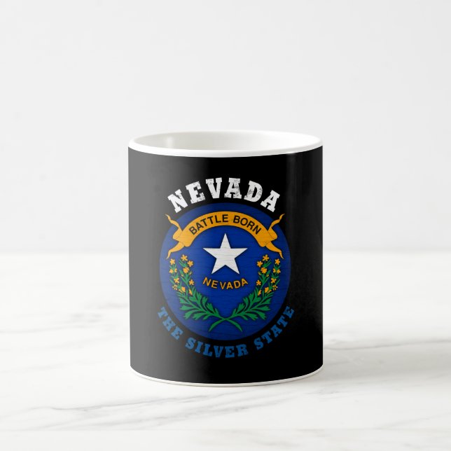 NEVADA SILVER STATE FLAG COFFEE MUG (Center)