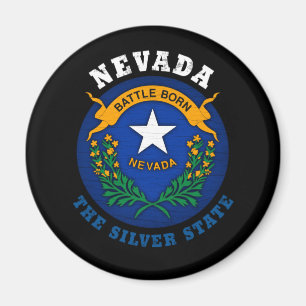 NEVADA SILVER STATE FLAG MAGNET