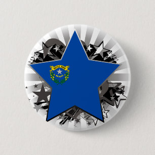 Nevada Star 6 Cm Round Badge