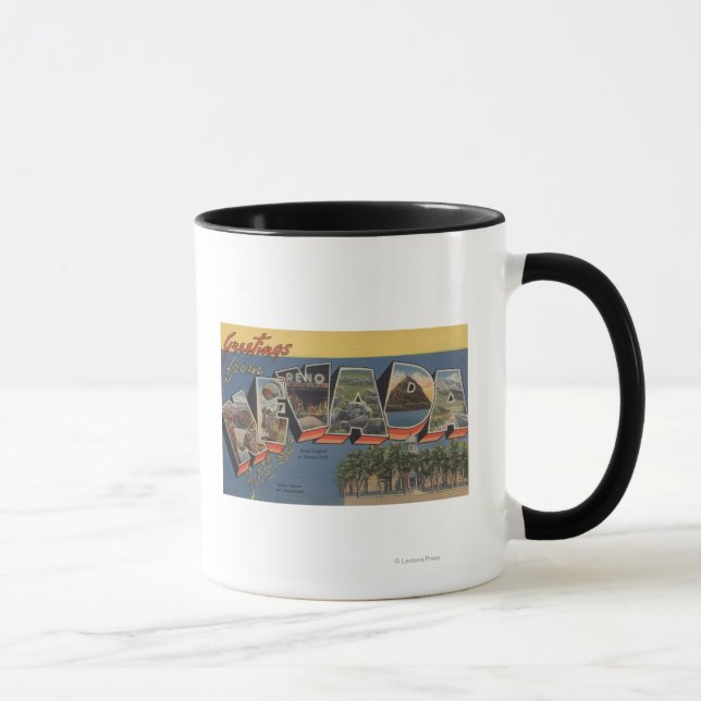 Nevada (State Capital/Flower) Mug (Right)