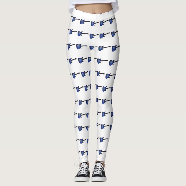 Nevada State Electric Flag Guitar Leggings (Front)
