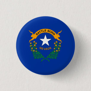 Nevada State Flag 3 Cm Round Badge