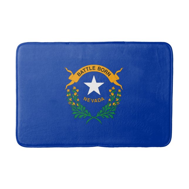 Nevada State Flag Bath Mat (Front)