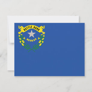Nevada State Flag Battle Born Postcard