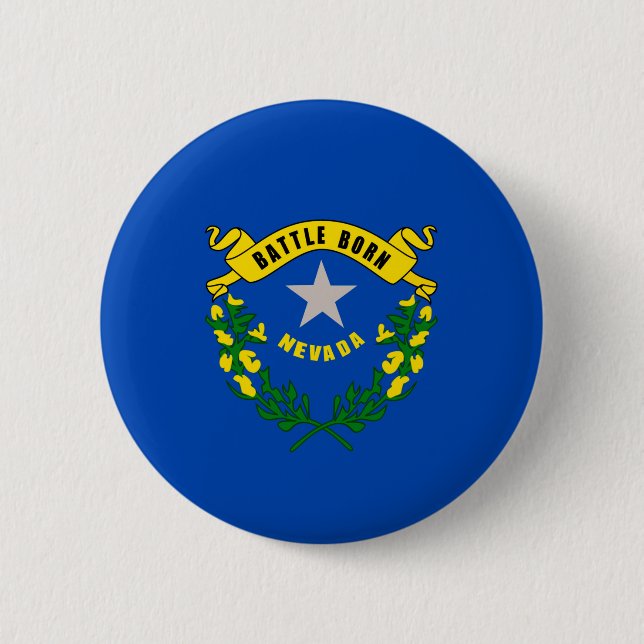 Nevada State Flag Design 6 Cm Round Badge (Front)