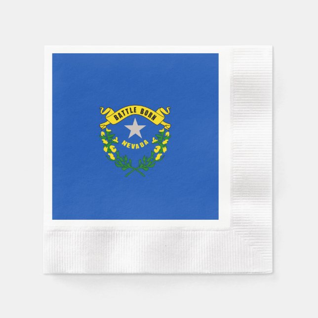 Nevada State Flag Design Napkin (Front)