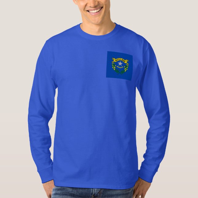 Nevada State Flag Design T-Shirt (Front)
