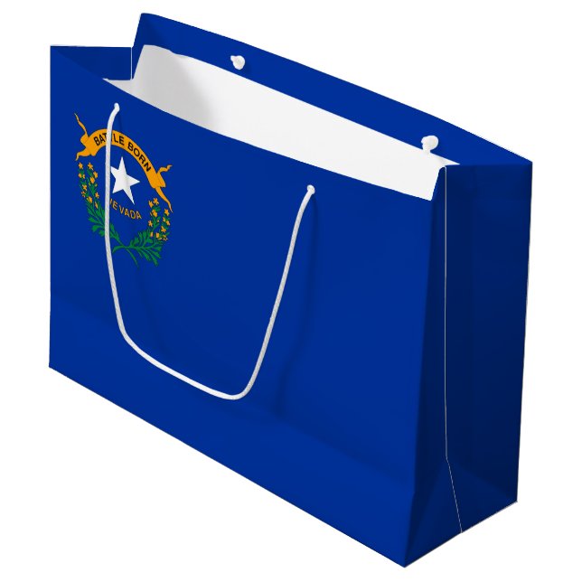 Nevada State Flag Large Gift Bag (Front Angled)