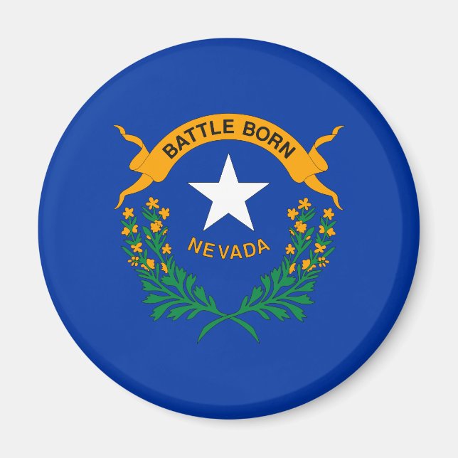 Nevada State Flag Magnet (Front)