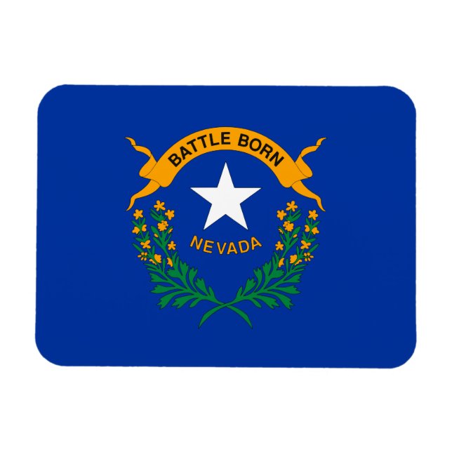 Nevada State Flag Magnet (Horizontal)