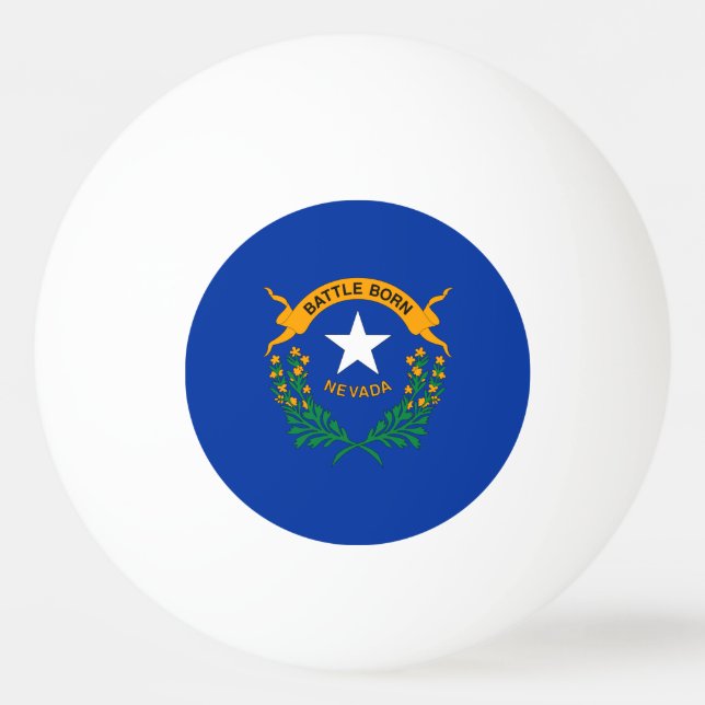Nevada State Flag Ping Pong Ball (Front)
