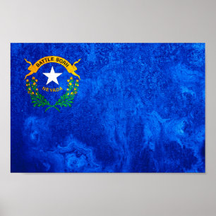 Nevada State Flag Poster