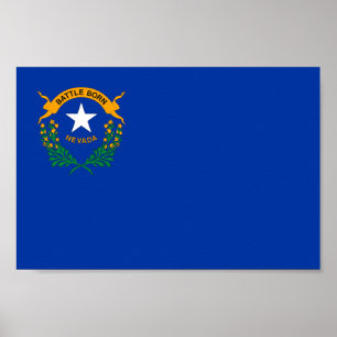 Nevada State Flag Poster