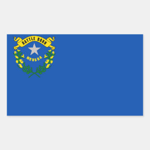 Nevada State flag Rectangular Sticker