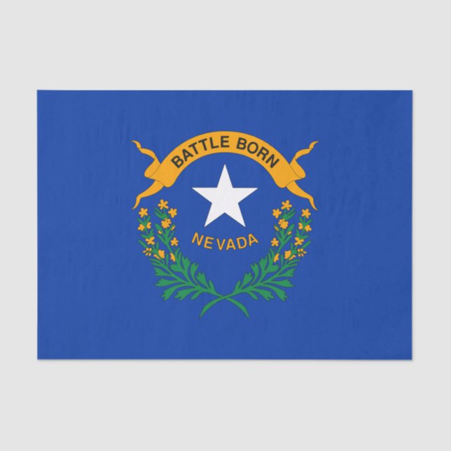 Nevada State Flag Tissue Paper (Front)