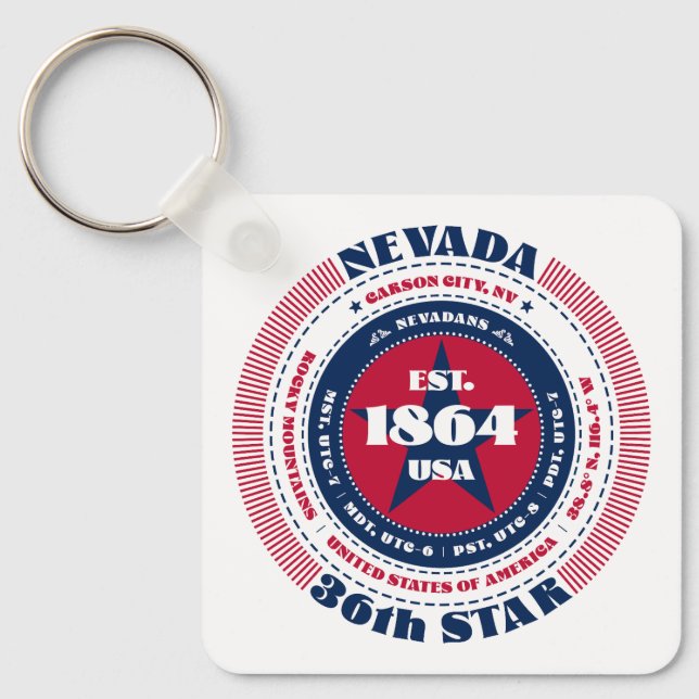 Nevada State Keychain (Front)