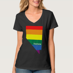 Nevada State Map Lgbt Pride Parades Ally T-Shirt