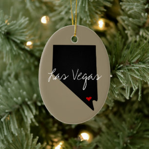 Nevada Town Ceramic Tree Decoration