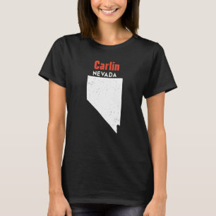 Nevada Usa State America Travel Nevadan Carlin T-Shirt