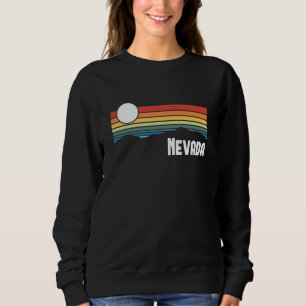 Nevada Vintage Sunset 80s Retro Summer State USA Sweatshirt