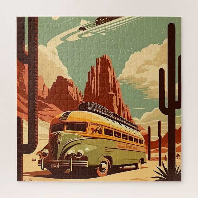 Nevada Vintage Travel Art Puzzle (Vertical)
