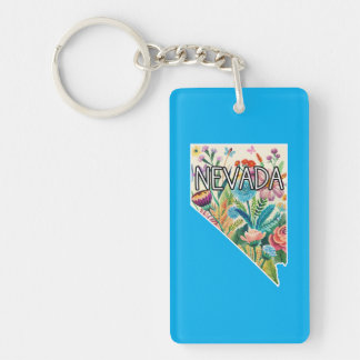 Nevada Wildflowers Key Ring