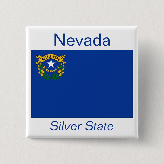 Nevadan Flag Button (Front)