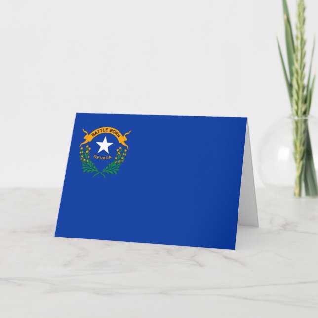 Nevadan Flag, Flag of Nevada Card (Front)