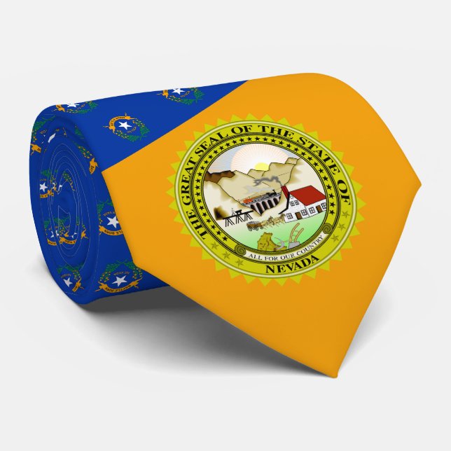 Nevadan Flag & Seal, Flag of Nevada Tie (Rolled)