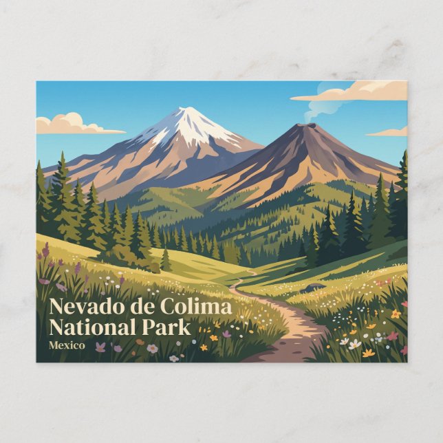 Nevado de Colima National Park Mexico Postcard (Front)