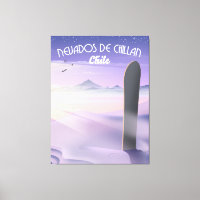 Nevados de Chillan, Chile Snowboarding poster.