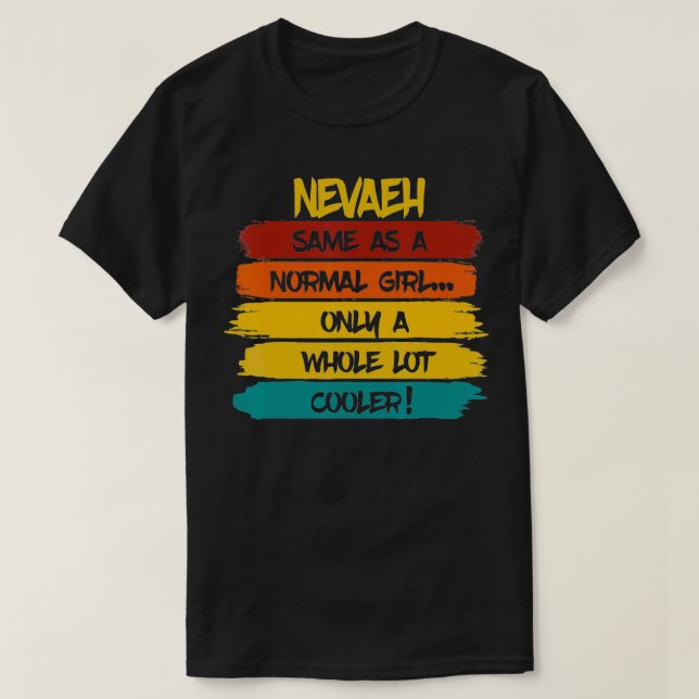 Nevaeh Definition Personalized Name Funny Birthday T-Shirt (Design Front)