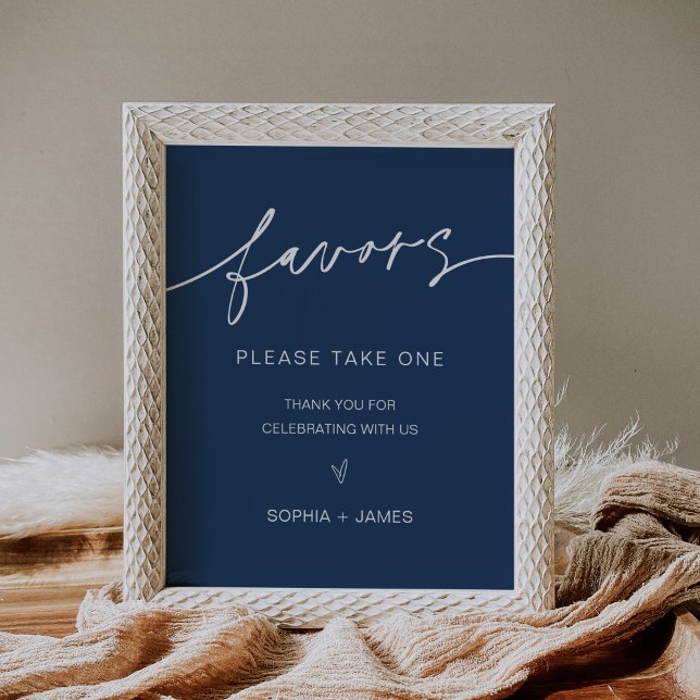 NEVE Navy Wedding Favours Sign (Creator Uploaded)
