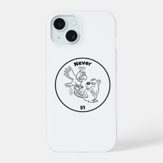 Never 51 Beaver vs Eagle iPhone 15 Case