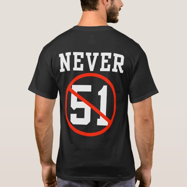 Never 51 St - Canada Never 51 State T-Shirt (Back)
