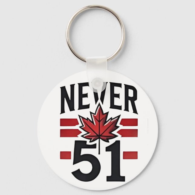 Never 51st Funny Canada is not Fot Sale  Key Ring (Front)