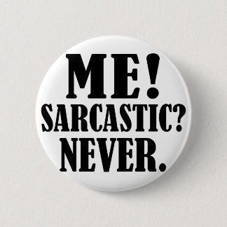 never 6 cm round badge