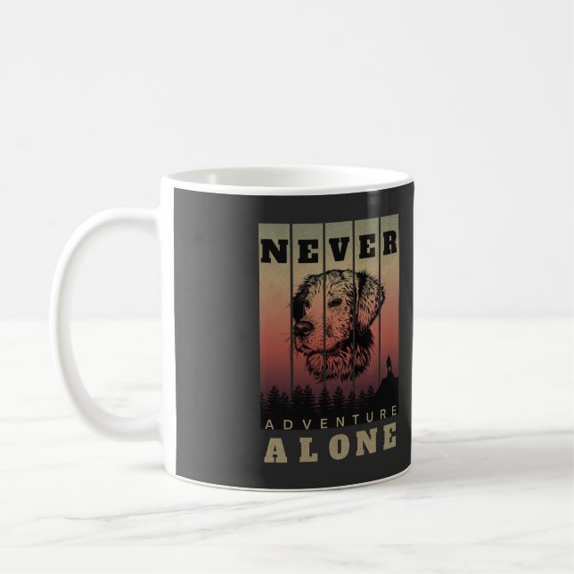 Never Adventure Alone Mug (Left)