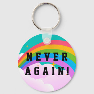 NEVER AGAIN KEY RING